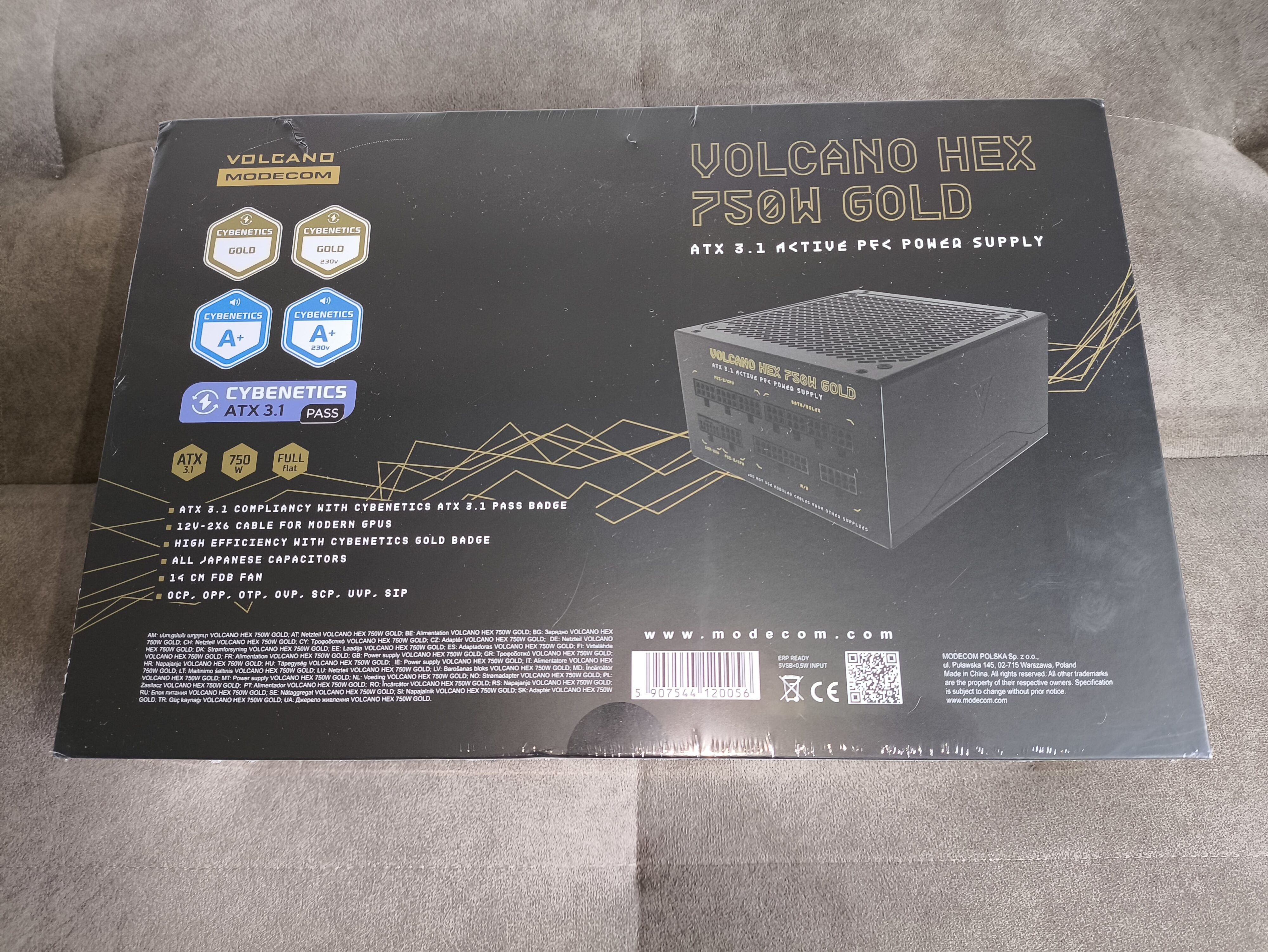 Modecom Volcano Hex 750W - recenzja zasilacza. Nowość w gamie marki Modecom oparta na podzespołach wysokiej jakości. Jest warty uwagi?