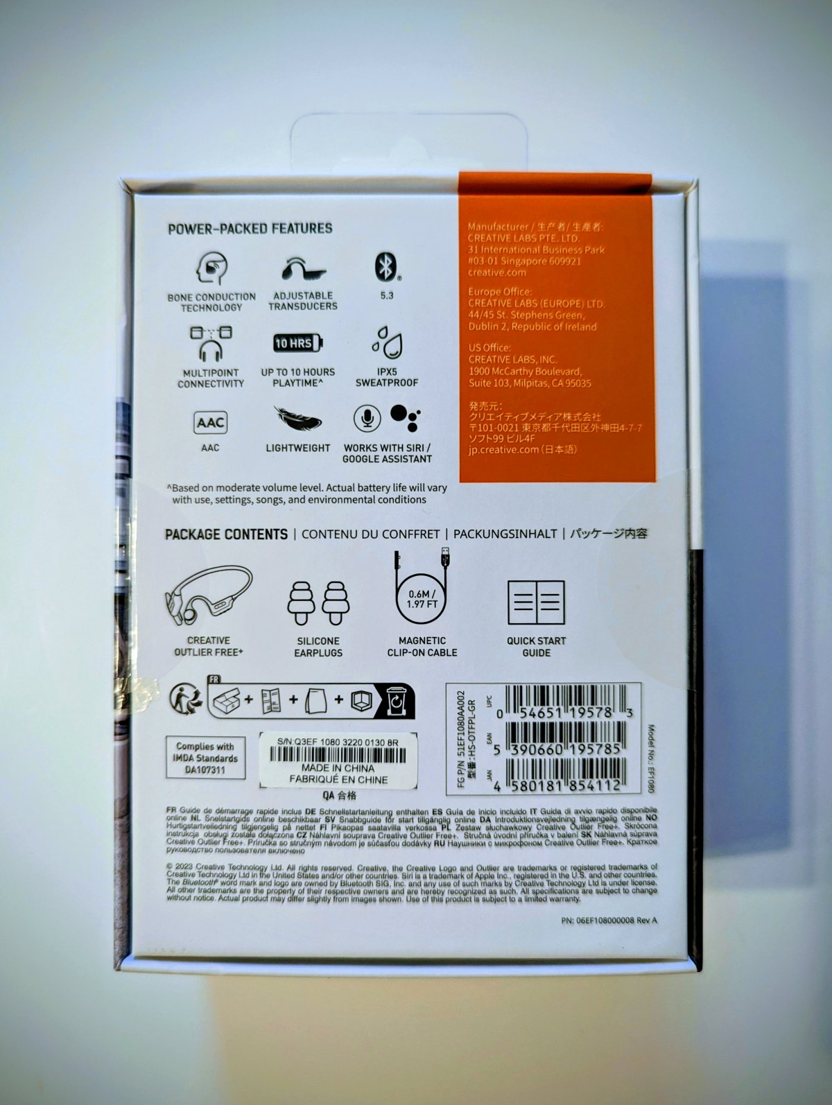 Słuchawki kostne idealne do biegania i na siłownię - Recenzja Creative Outlier Free+