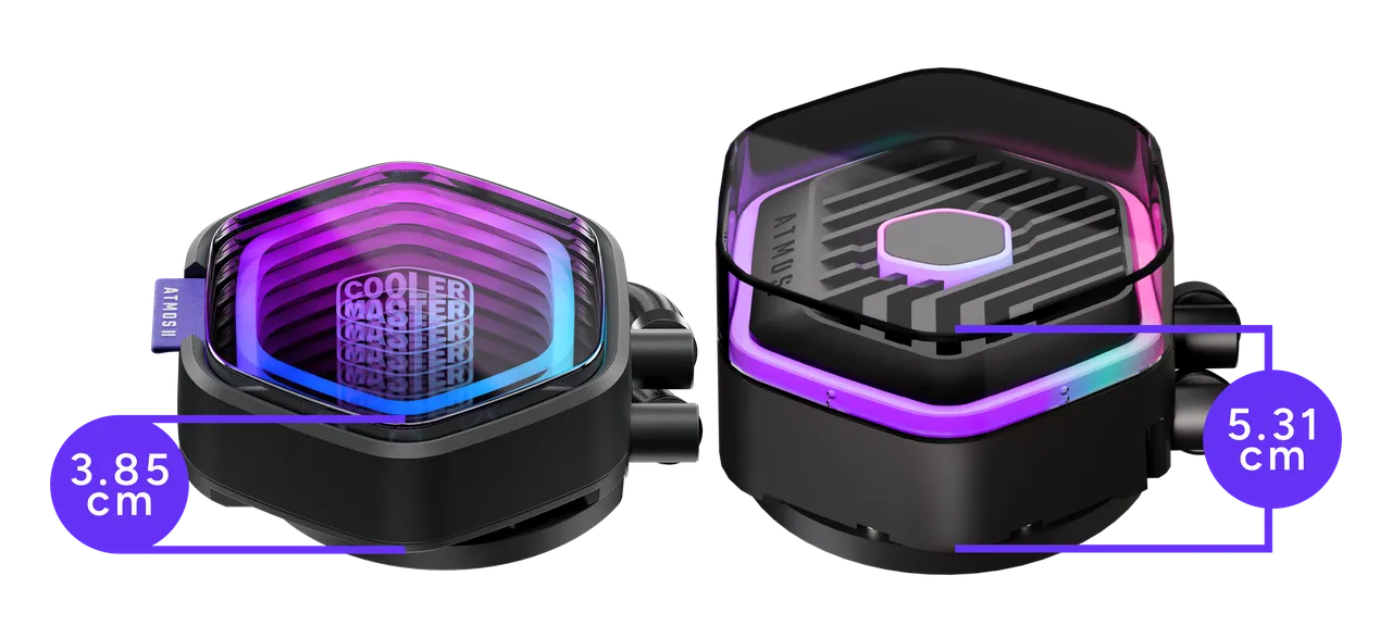 Cooler Master MasterLiquid 360 Atmos II - test chłodzenia AIO. Wydajne chodzenie zapewniające dużą customizację blokopompki