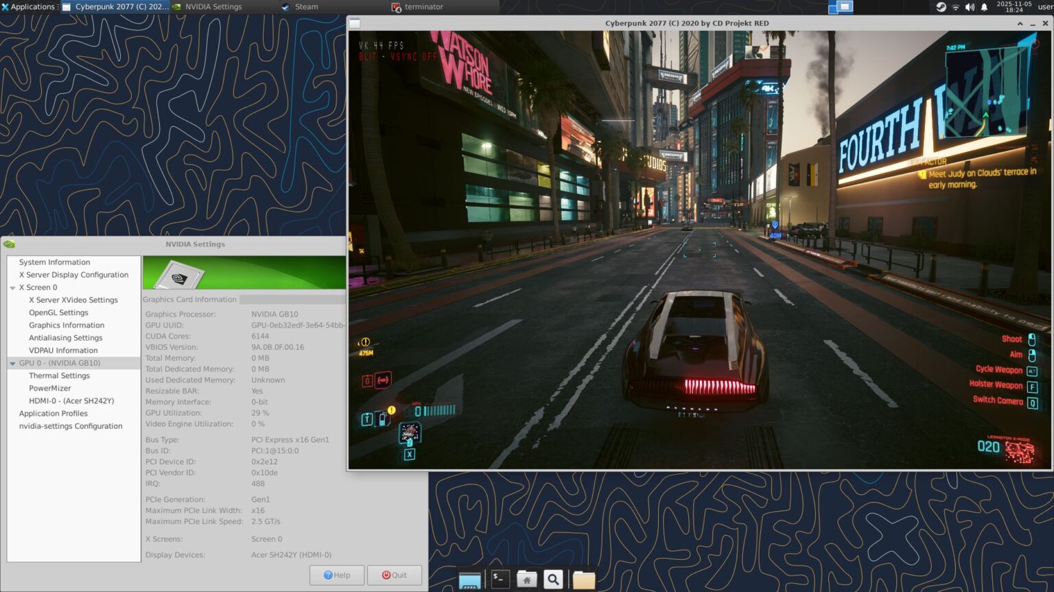Mikrokomputer NVIDIA DGX Spark uruchamia Cyberpunka 2077 i emulację konsol PS3 i Xbox