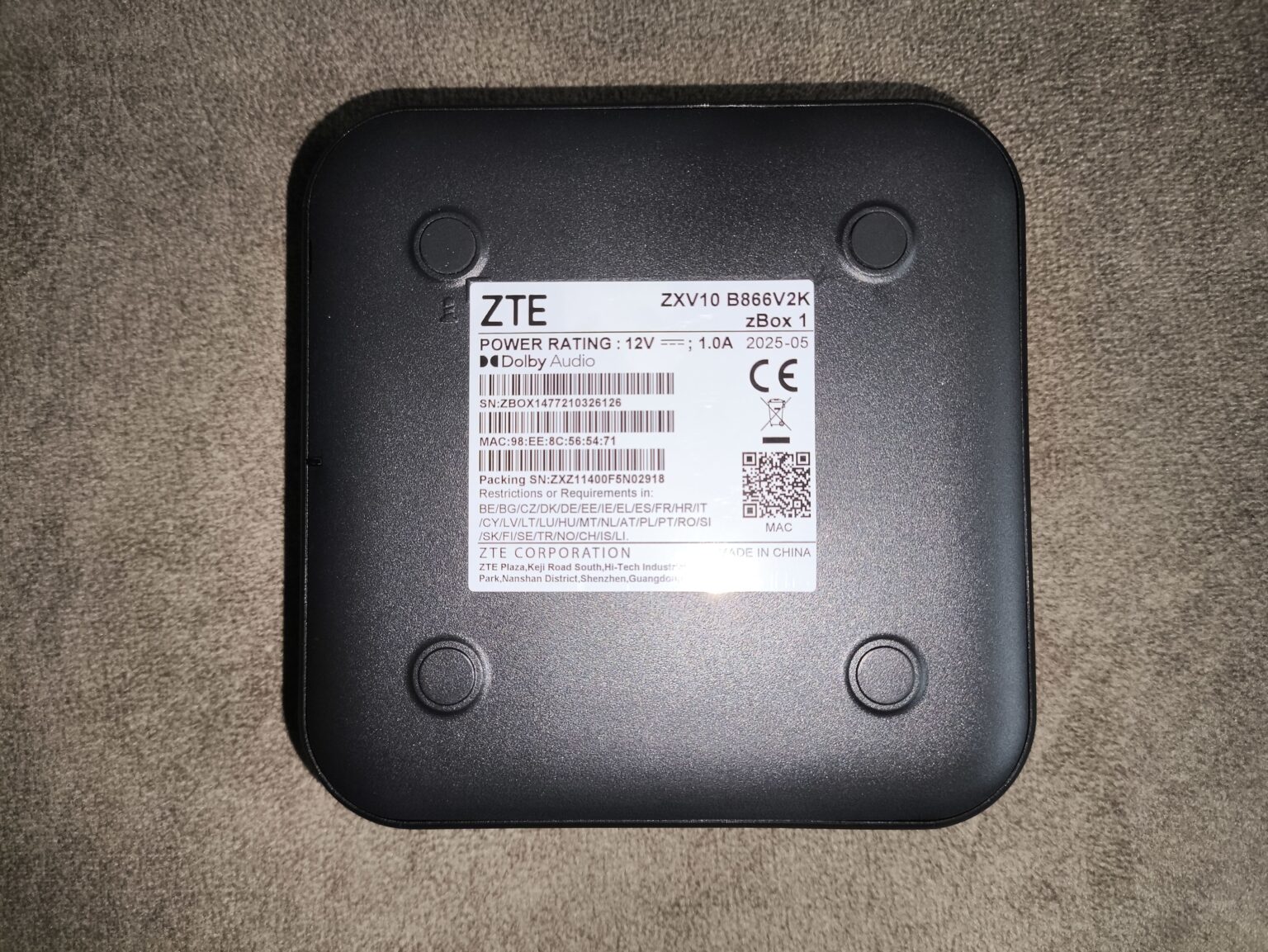 ZTE ZXV10 B866V2K - test przystawki Android 4K