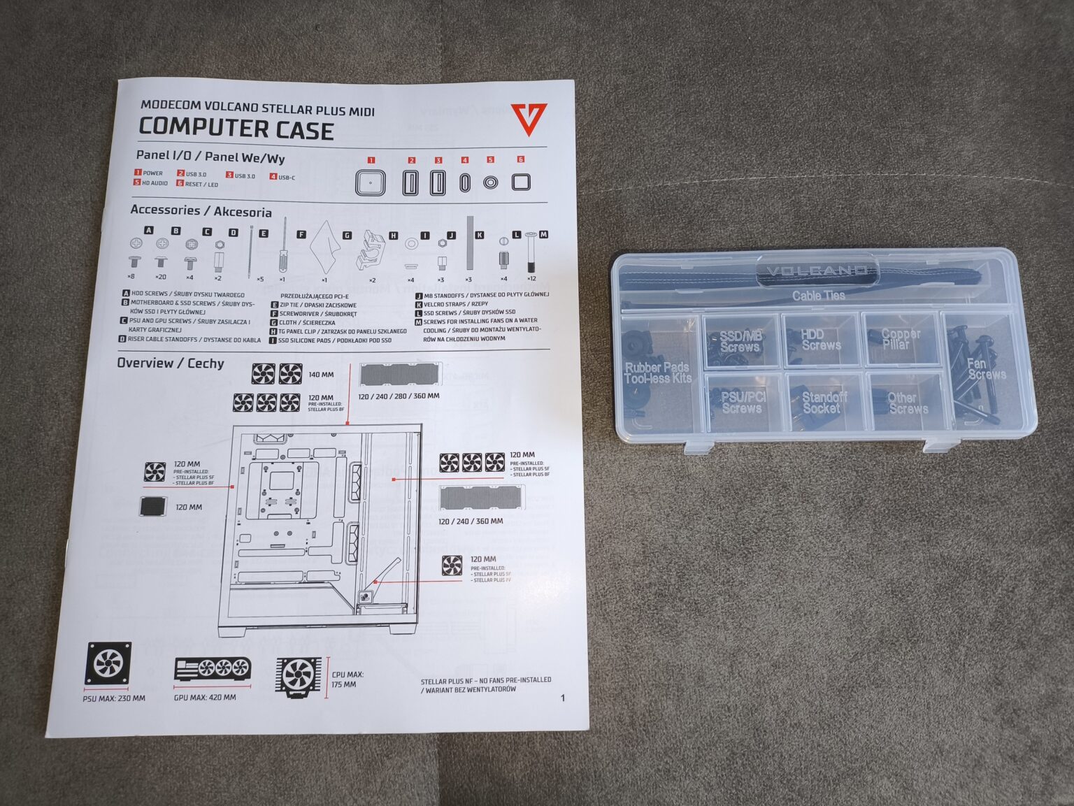 Modecom Volcano Stellar Plus ARGB Midi 8F Black - test obudowy w nowej wersji. Propozycja dla fanów rozbudowanego podświetlenia ARGB i większej ilości miejsca we wnętrzu