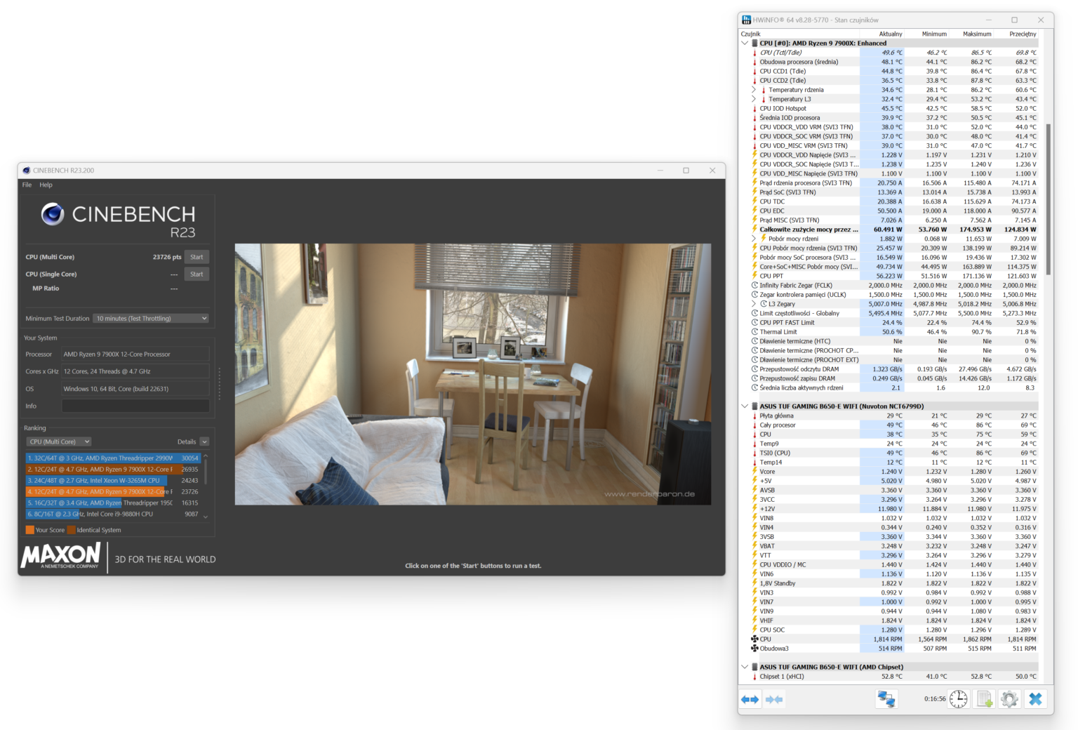 XPG Maestro Plus 62DA - test chłodzenia