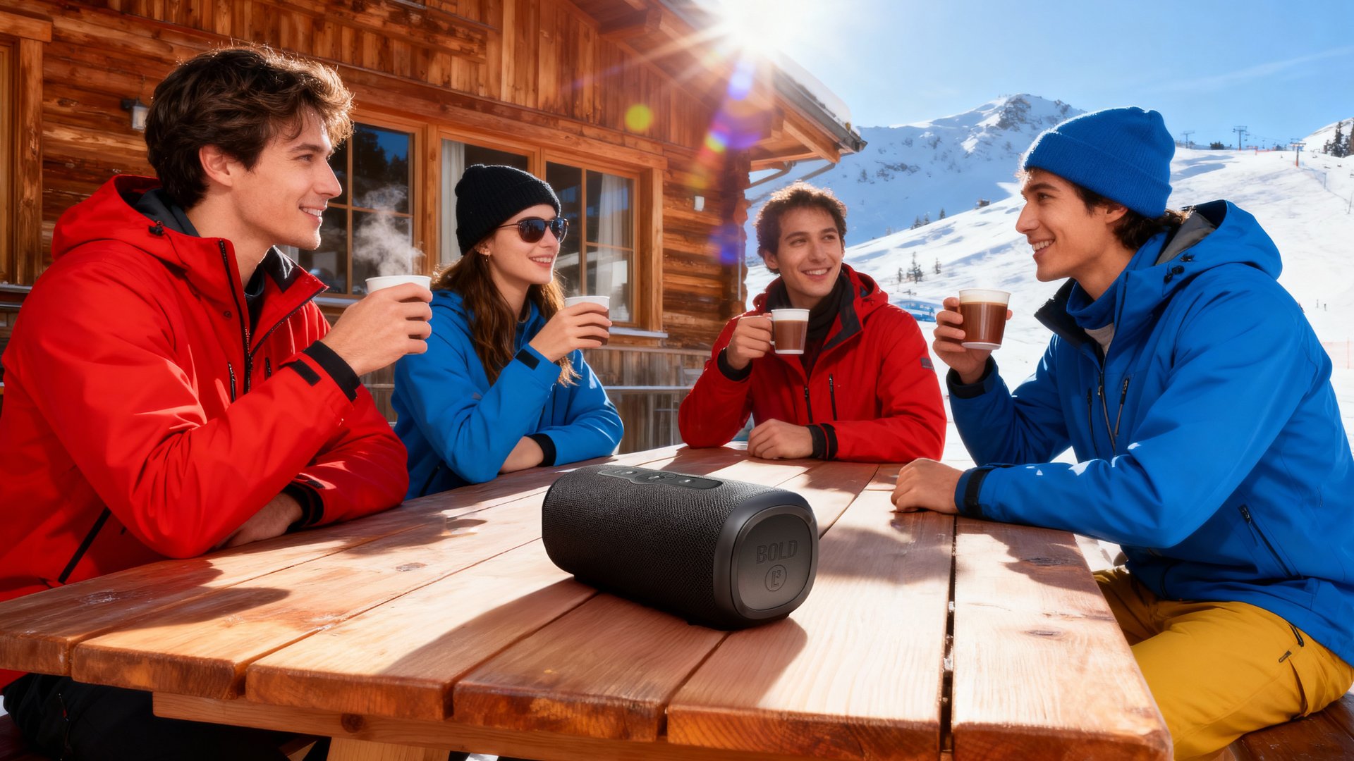 Tryb imprezowy na nartach: dwa telefony, jeden głośnik i zero kłótni o DJ-a