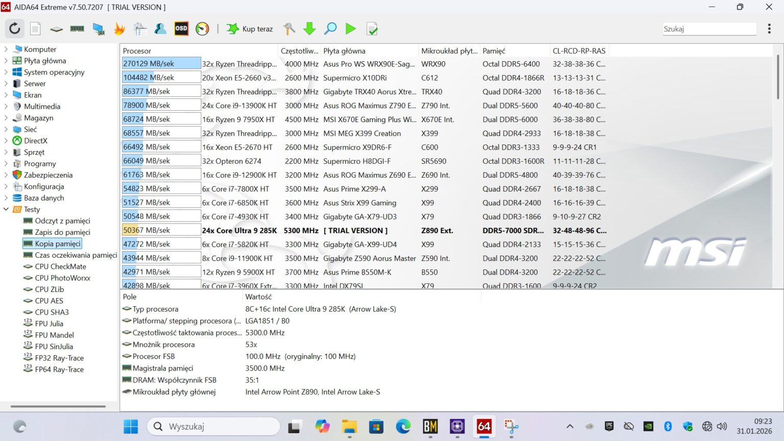 DDR5 Patriot Signature Premium 32 GB 6400 MT/s CL52 - test pamięci RAM typu CUDIMM. Moduły nie na każdą platformę