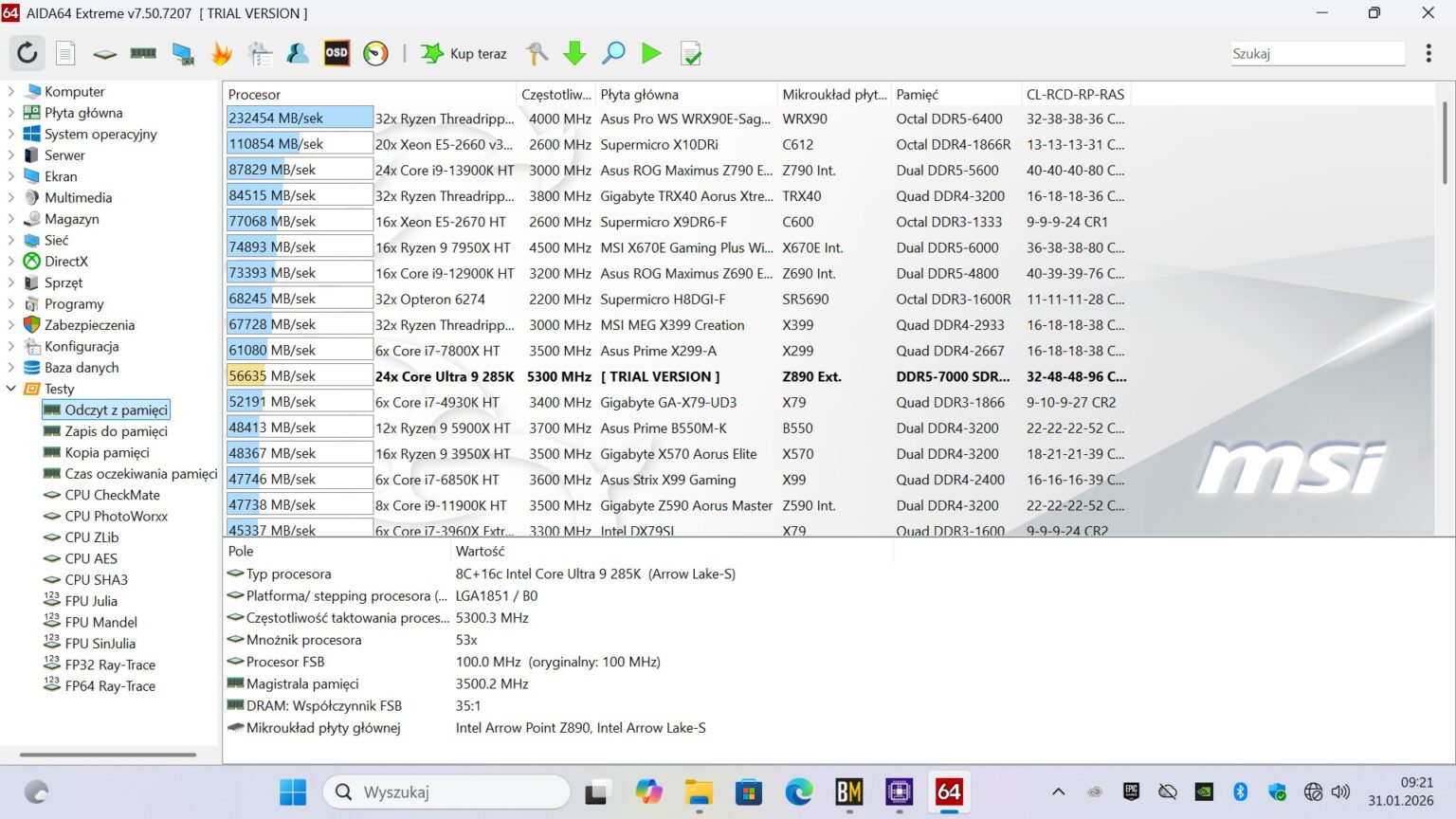 DDR5 Patriot Signature Premium 32 GB 6400 MT/s CL52 - test pamięci RAM typu CUDIMM. Moduły nie na każdą platformę