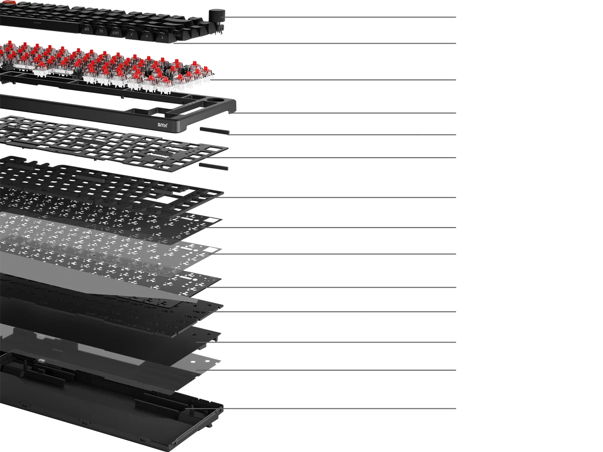 SMX Kishu Jelly Switch Void black - test klawiatury. Tanio i przyzwoicie. A do tego jak to fajnie klika