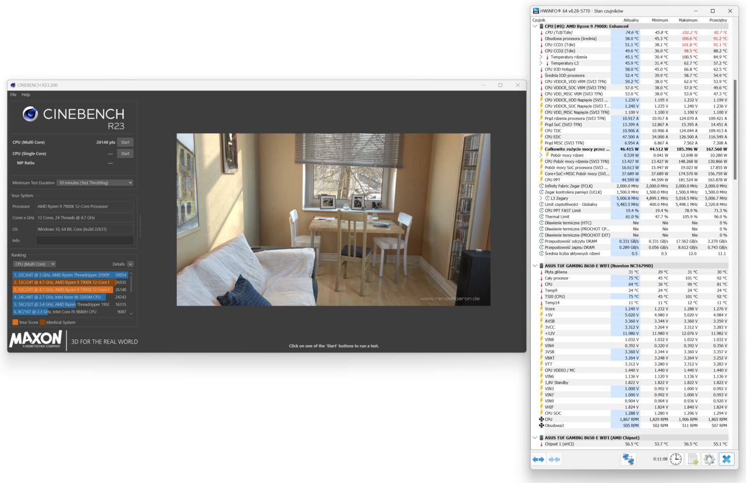 XPG Maestro Plus 42SA – test chłodzenia. Budżetowo i mało wydajnie. Ale za to z wyświetlaczem i ARGB na wyposażeniu