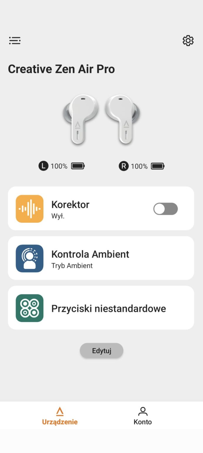 LE Audio, lekka konstrukcja i hybrydowe ANC - Recenzja Creative Zen Air Pro