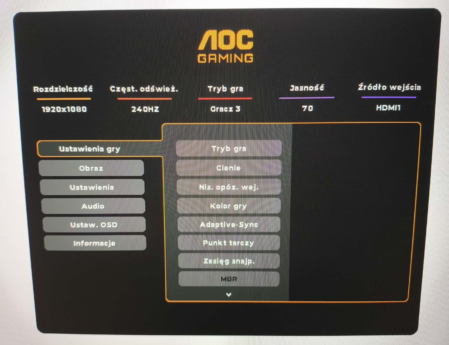 AOC 25G4SXU - test monitora. Matryca 300 Hz w standardzie