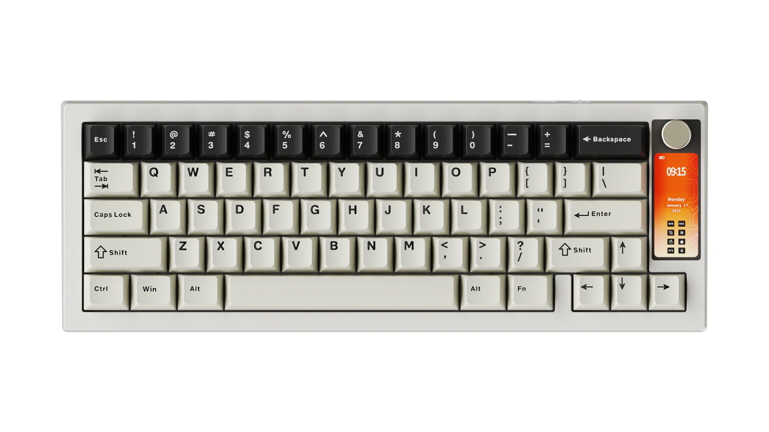 Krux Drox - premierowy test. Fajna retro-klawiatura 65% wyposażona w ekran LCD