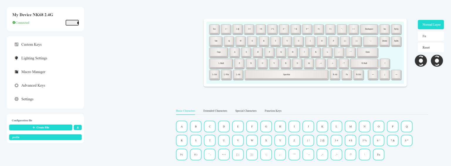 Nubi NK68 Pro Wireless Black - test klawiatury