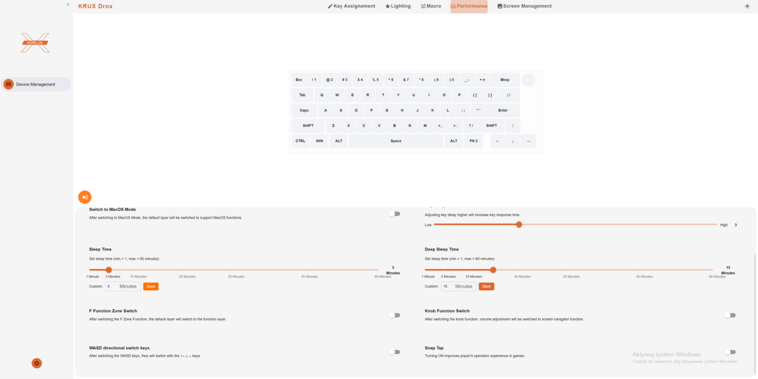 Krux Drox - premierowy test. Fajna retro-klawiatura 65% wyposażona w ekran LCD