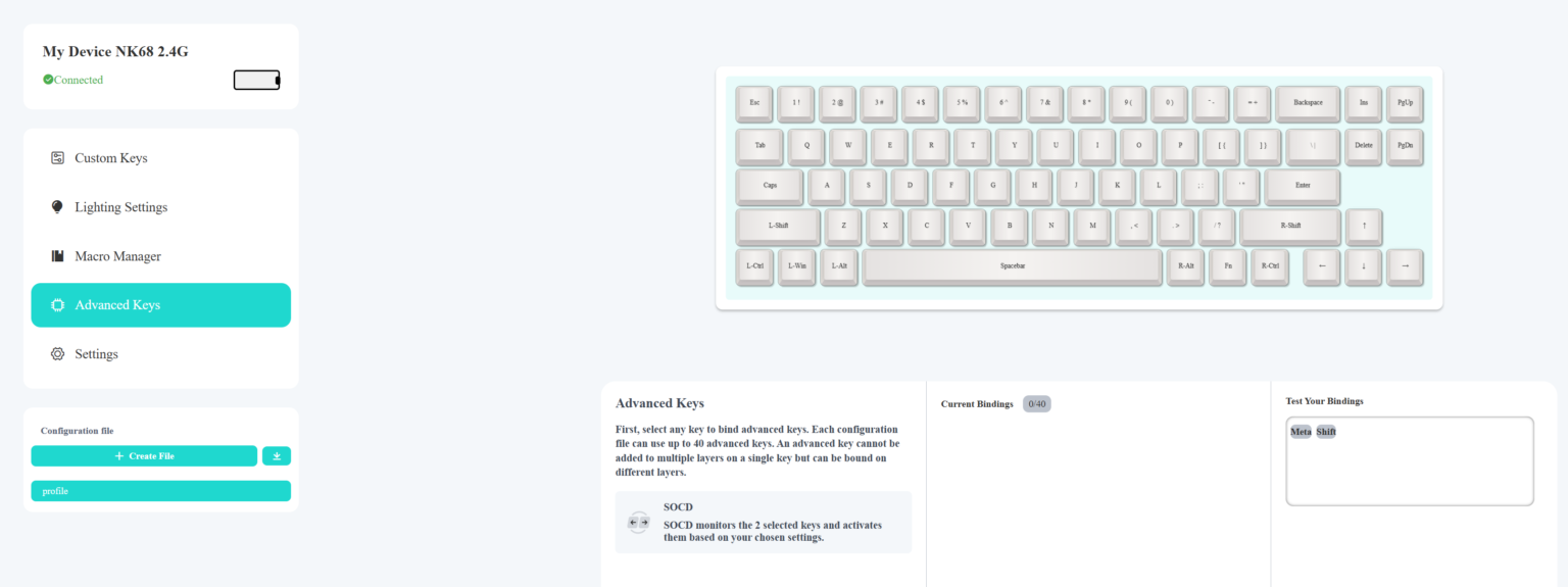 Nubi NK68 Pro Wireless Black - test klawiatury