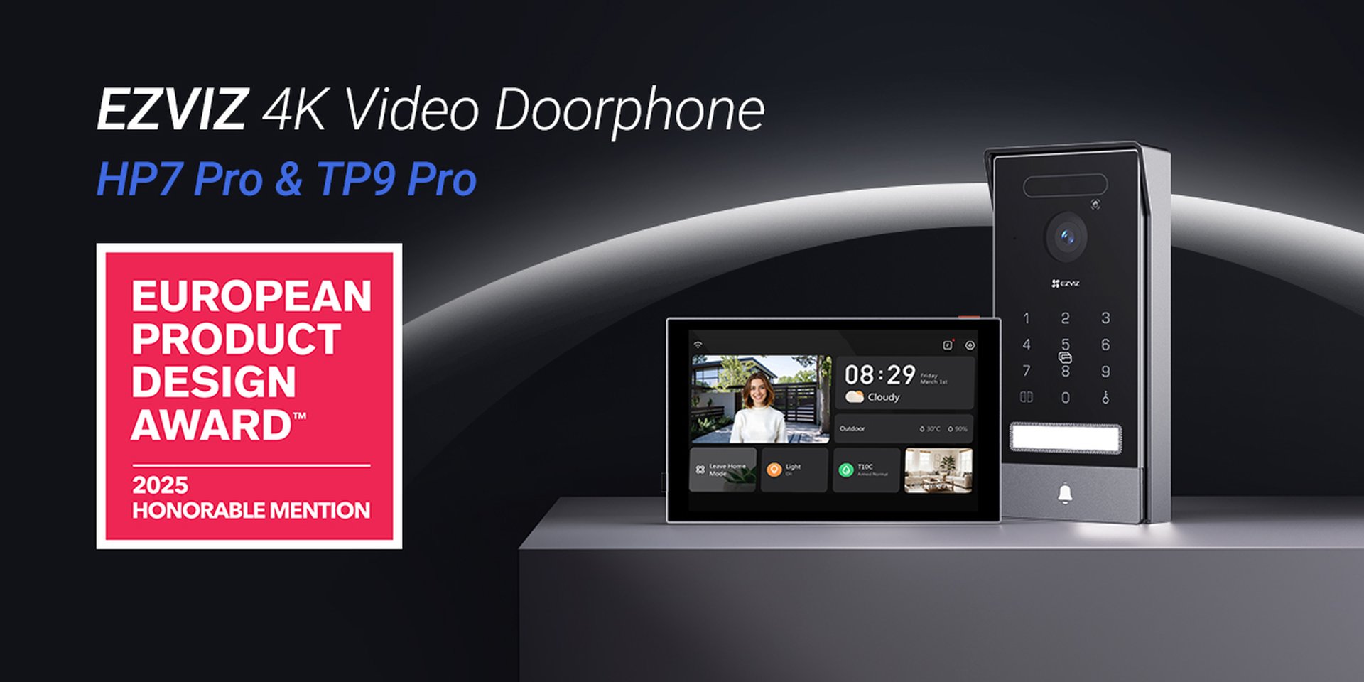 EZVIZ doceniony w European Product Design Award 2025 za wideodomofony nowej generacji