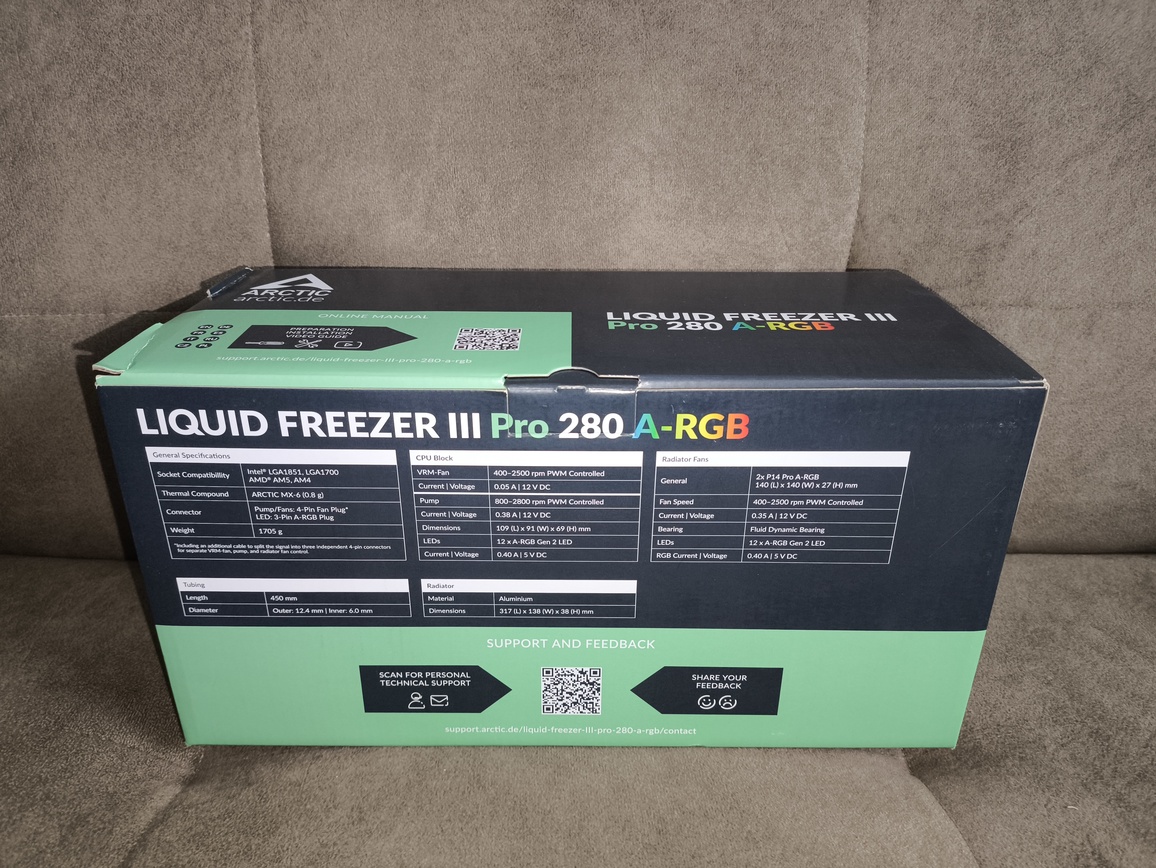 Arctic Liquid Freezer III Pro 280 ARGB Black - test AIO. Dwieosiemdziesiątka któa jest wydajniejsza od wielu trzystasześćdziesiątek