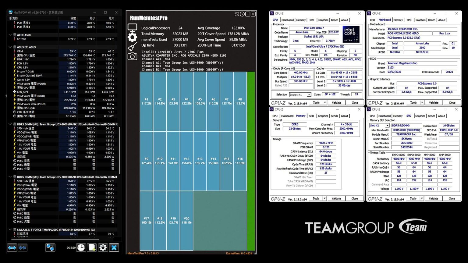 Moduły RAM TeamGroup Elite DDR5 osiągają taktowanie 8000 MT/s przy napięciu 1.1 V działając przy tym natywnie na platformach Intel i AMD bez potrzeby włączania profili EXPO / XMP