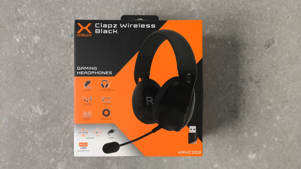 Krux Clapz Wireless Black - recenzja słuchawek. Jest bardzo budżetowo, ale na szczęście nie oznacza to wiochy