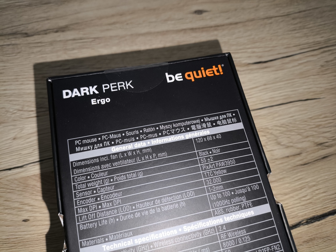 be quiet! Dark Perk Ergo - test myszki