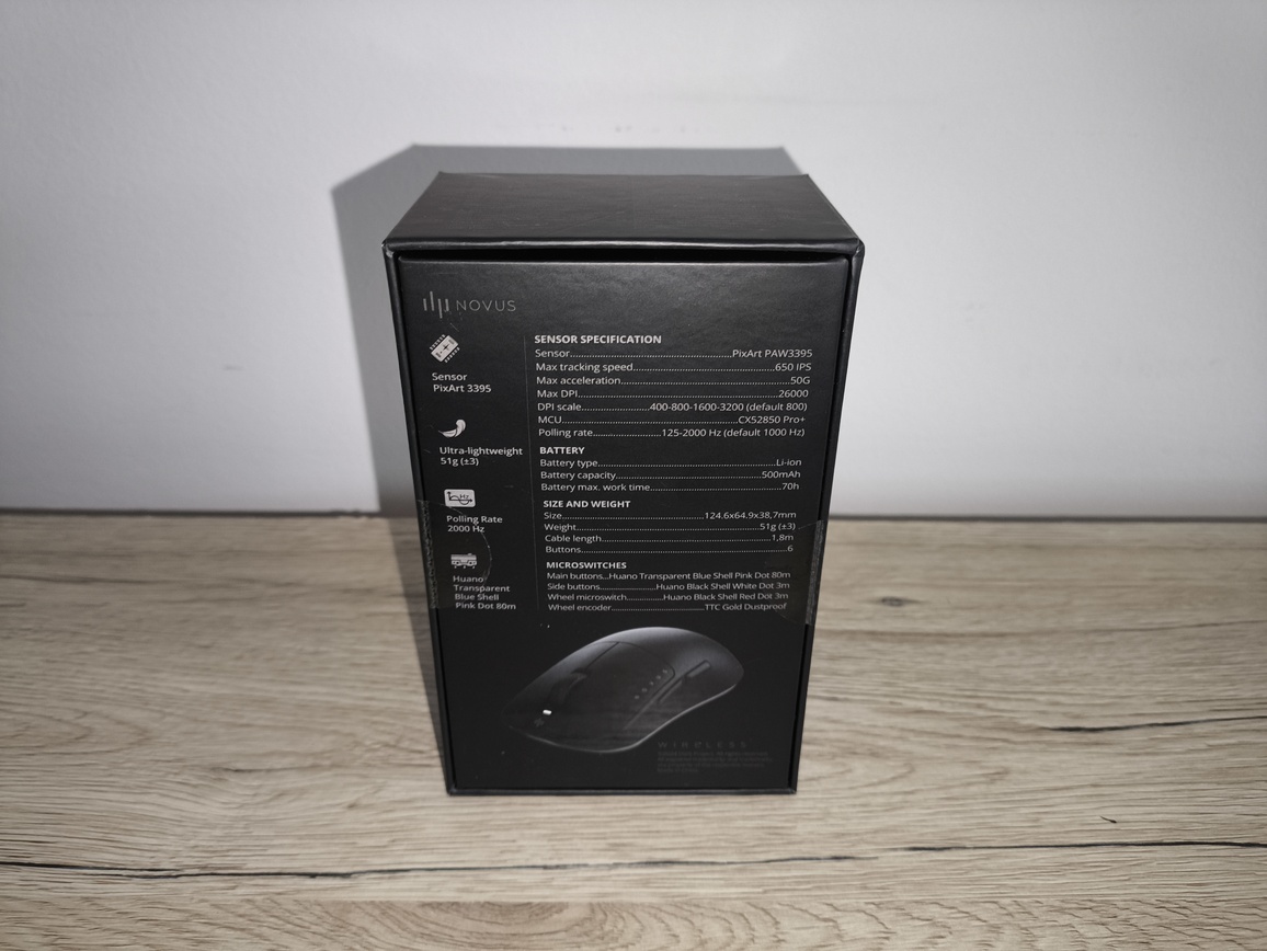 Dark Project Novus Wireless - test myszki