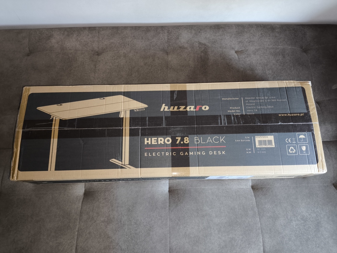 Test taniego biurka elektrycznego Huzaro Hero 7.8 Black. Warte rozważenia czy nie?