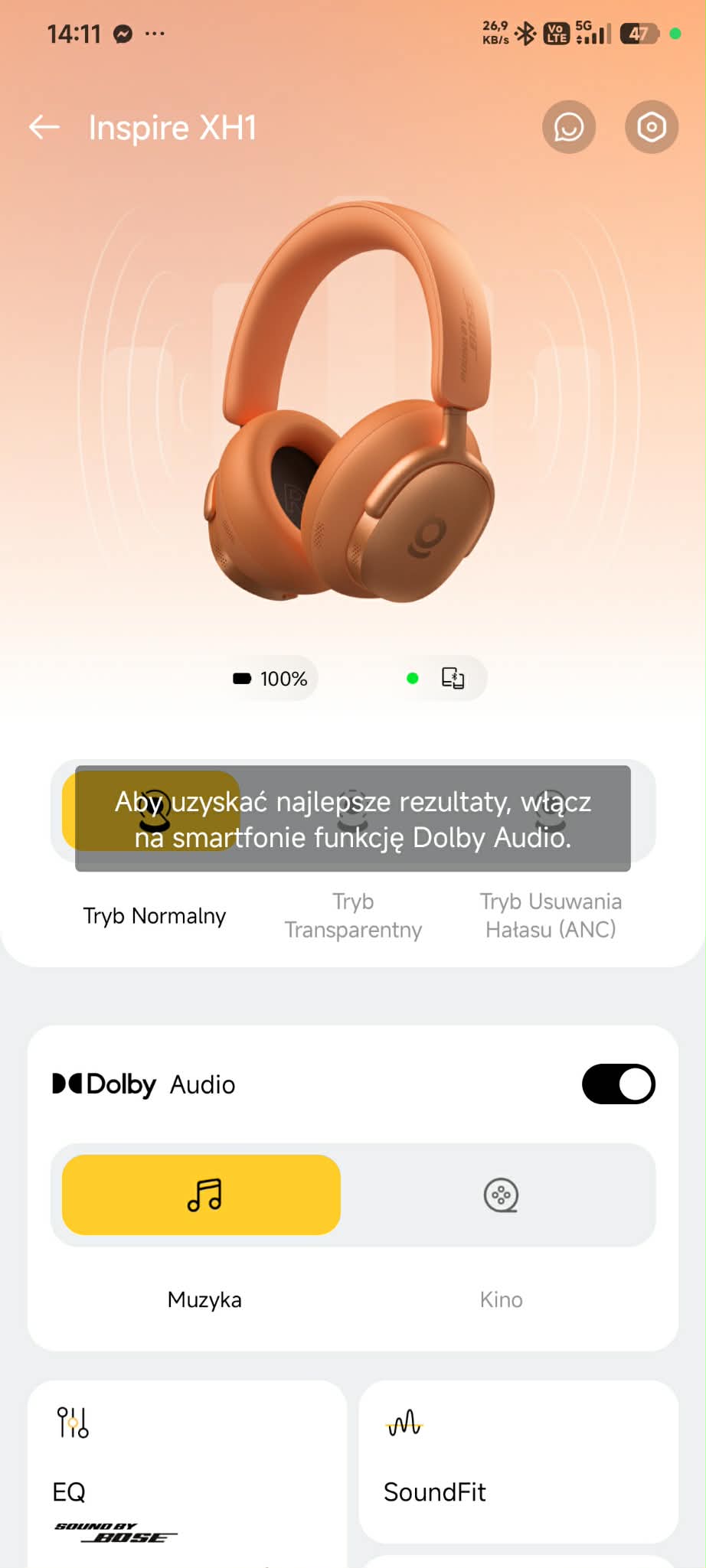 Baseus Inspire XH1 - test słuchawek. Bardzo dobra jakość dźwięku to ich największa zaleta