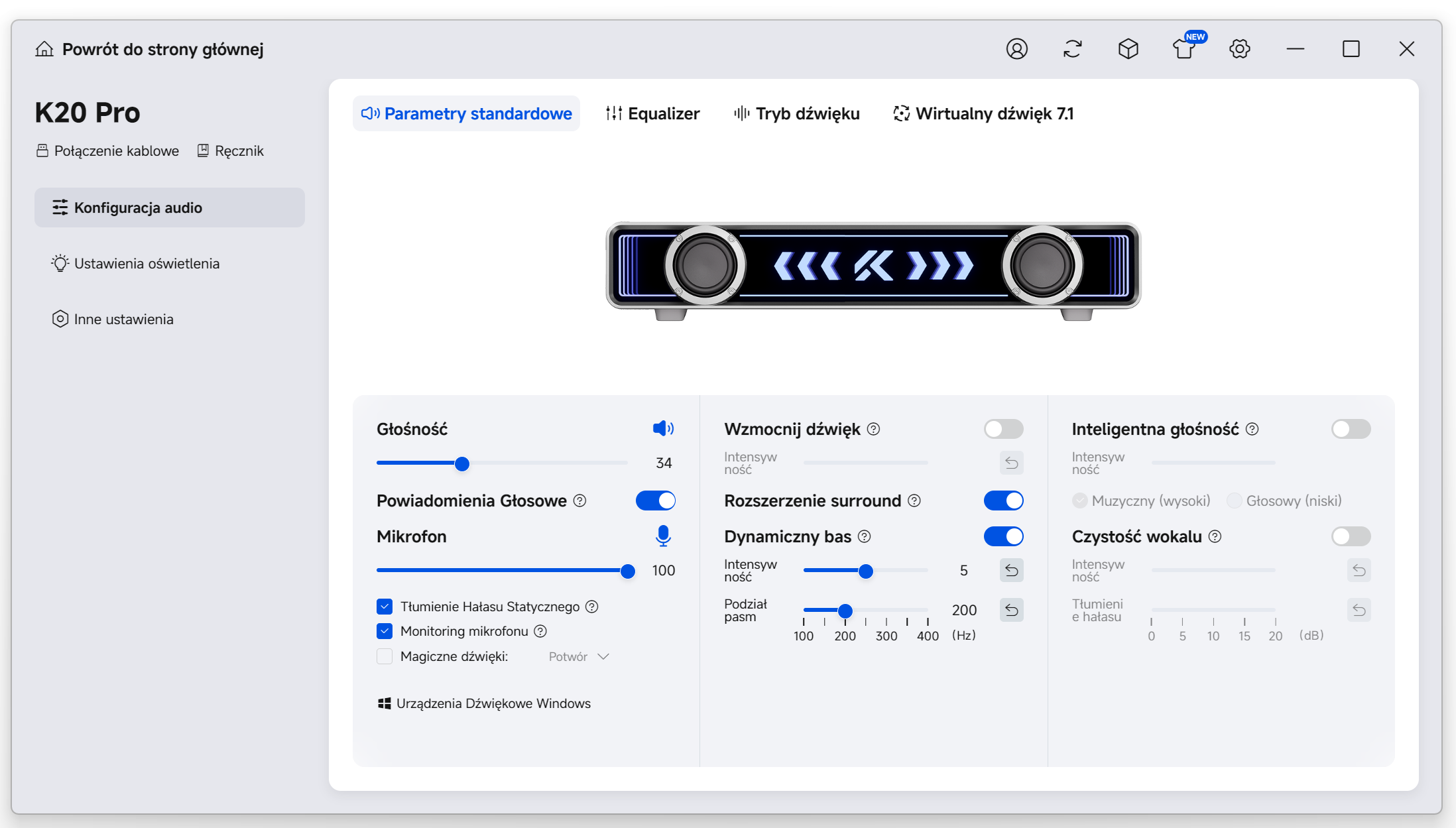 MCHOSE K20 Pro - recenzja kompaktowego soundbara bluetooth