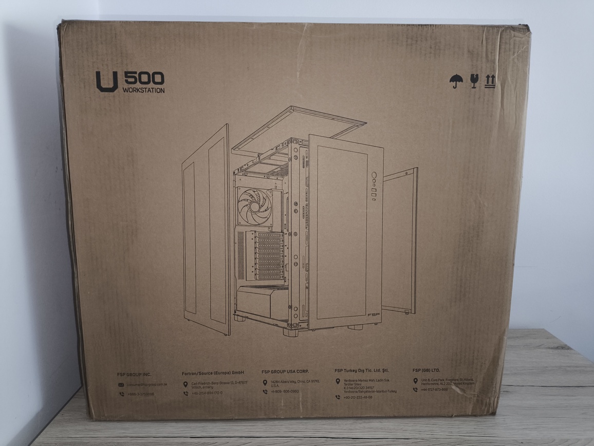 FSP / Fortron U500 - test bardzo minimalistycznej z wyglądu ale też bardzo pojemnej w środku obudowy Full Tower