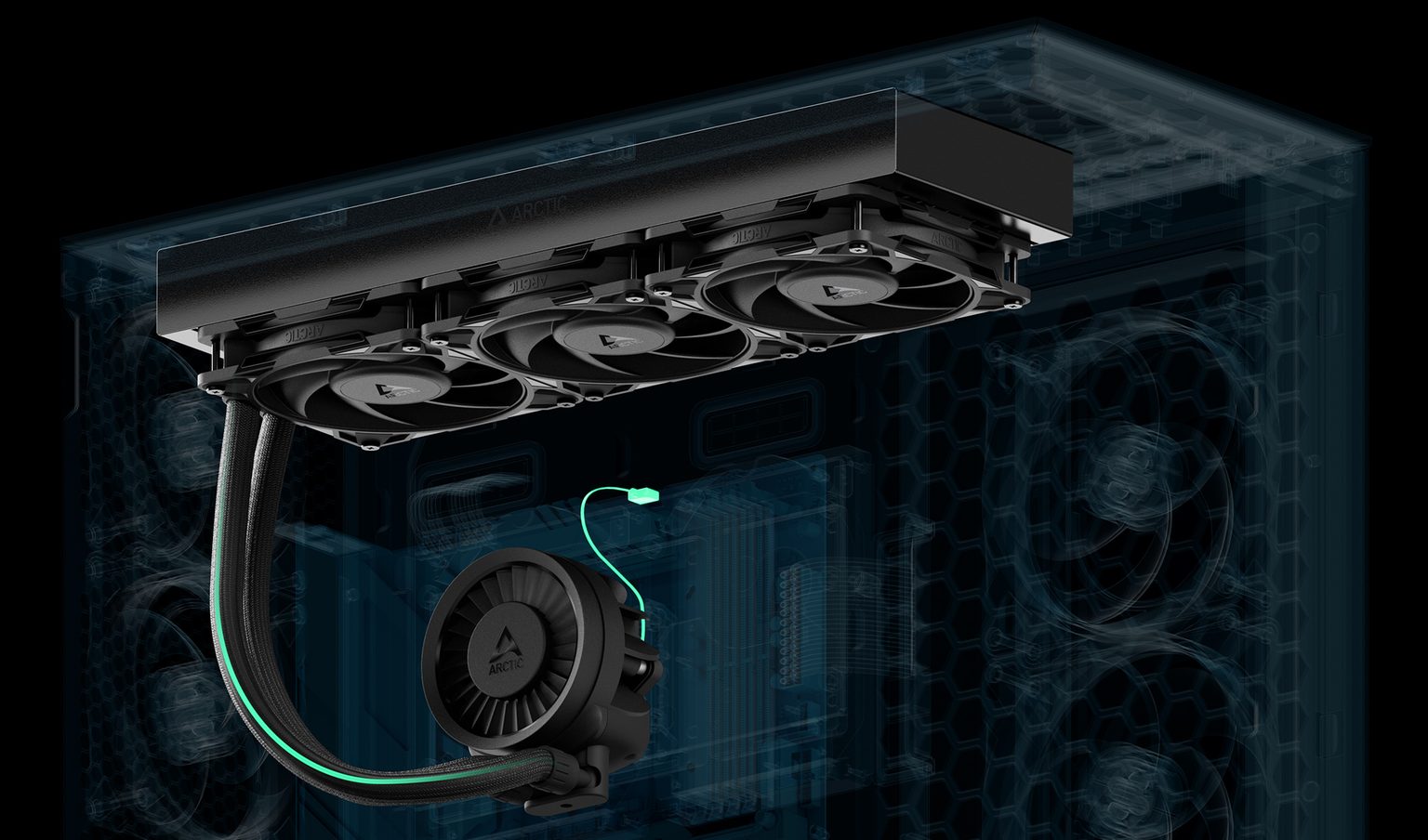 Arctic Liquid Freezer III Pro 420 black - test bardzo wydajnego chłodzenia AIO. Jednak aby go używać, trzeba mieć odpowiednią obudowę