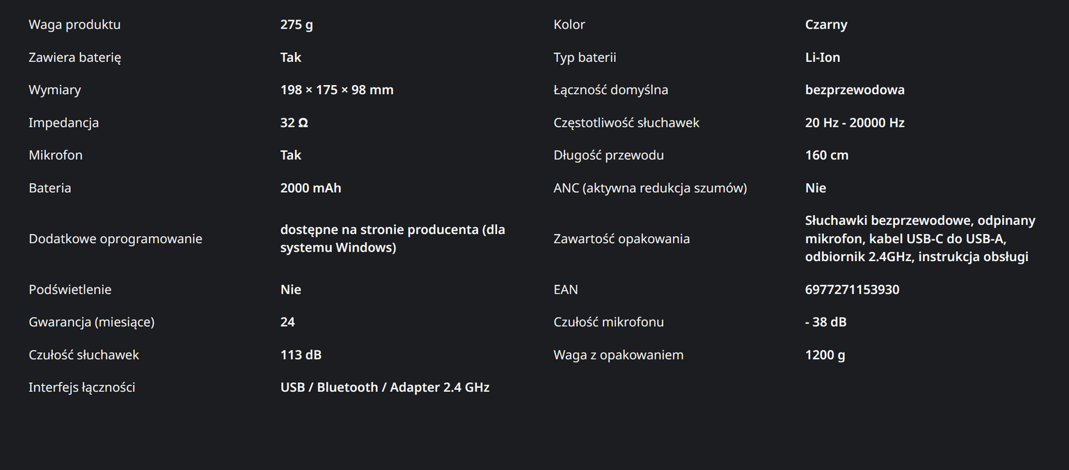 MCHOSE V9 Pro - recenzja słuchawek